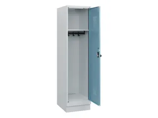 schoollocker,HxBxD 1630x400x500mm,1vak,vak B 400mm,draaigrendel,sokkel - 1
