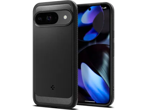 Spigen Case ACS07685 Google Pixel 9 (Pro) Rugged Armor Mat zwart