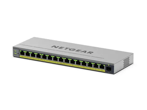 NETGEAR GS116EP, Managed, L2/L3, Gigabit Ethernet (10/100/1000), Power
