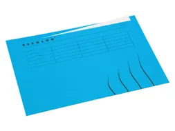 Vouwmap Secolor A4 ongelijk 225gr blauw