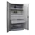 systeemkast,HxBxD 1950x1040x630mm,3xStalen bodem,RAL7035,front RAL7035