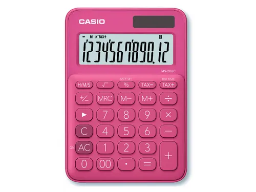 Rekenmachine Casio MS-20UC rood