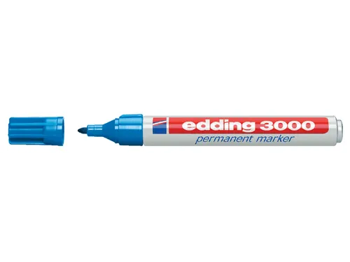 Viltstift edding 3000 rond lichtblauw 1.5-3mm