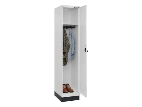 locker,HxBxD 1950x400x500mm,1vak,vak B 400mm,draaigrendel,sokkel