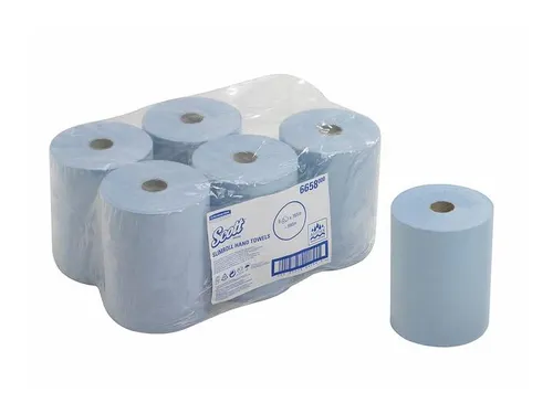 Scott 6658 Slimrol Handdoekrol 1-Laags Airflex Blauw
