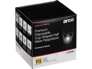 Stofmasker Arco Premium FFP3 NR met ventiel schelpmodel doos 5 stuks - 3