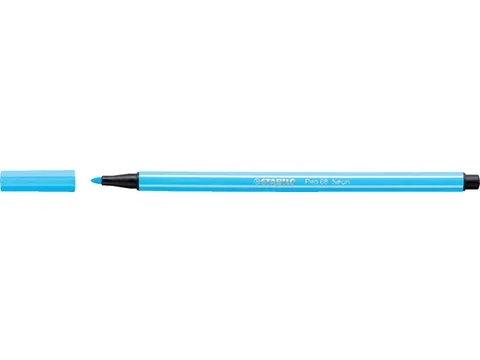 Viltstift STABILO Pen 68/031 medium neon blauw