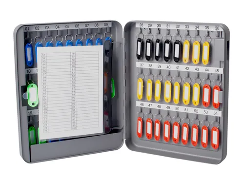 Sleutelkast metaal Pavo basic met cijferslot 54 haken 30x24x8cm grijs