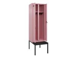 locker met bank,voor scheiding van kleding,HxBxD 2120x600x815mm,2vak