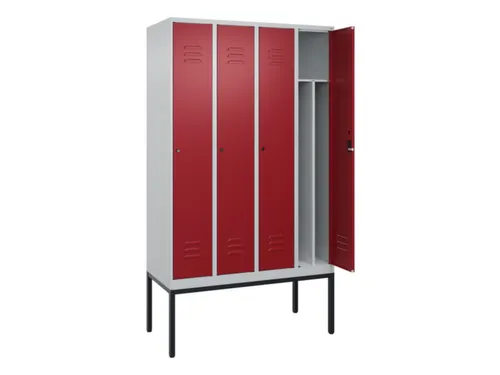 locker voor scheiding van kleding,HxBxD 2120x1200x500mm,4vak