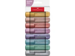 Markeerstift Faber-Castell 46 metallic 8stuks goud, zilver, roze, ruby