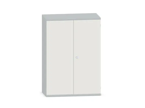 kantoorkast,HxBxD 1150x800x430mm,decor romp lichtgrijs,decor front wit