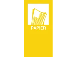 magneetsticker PAPIER geel