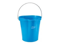 Emmer Vikan met schenktuit en maataanduiding 12L blauw