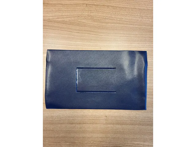 Schooletui 15x26cm met rits skai donkerblauw