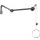 plensdouche,m. debietmeter,50l/min,aansluiting 3/4 inch binnen,RVS