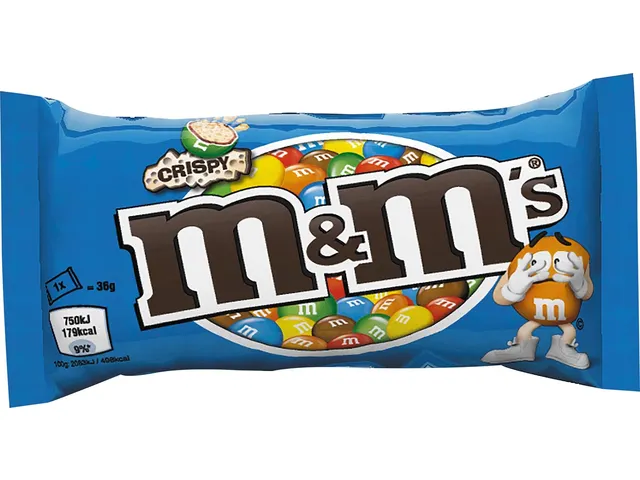 M&M's Crispy, Zakje Van 36 G, Pak Van 24 Stuks