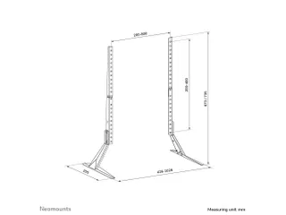 Neomounts DS45-430BL19 TV standaard 1 scherm - 23-75 inch - 0-40 kg - - 2
