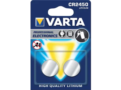 Batterij Varta knoopcel CR2450 lithium blister à 2 stuks