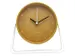 Wekker Nextime Berlin Table 14x13 cm geel metaal