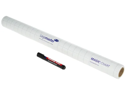Legamaster Magic-Chart flipchart folie 60x80cm Wit met ruit 25 vel