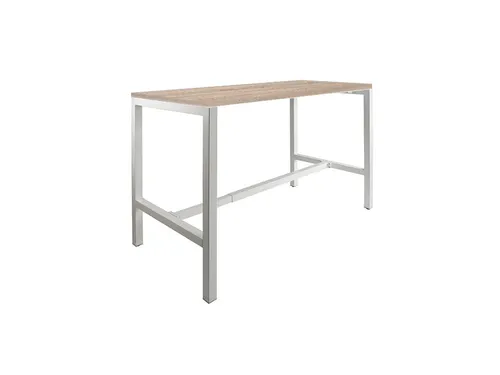 Domino Basic statafel 140x80cm 110cm Robson Eik 25mm Alu