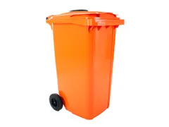 Container met rozet 240 Liter Oranje