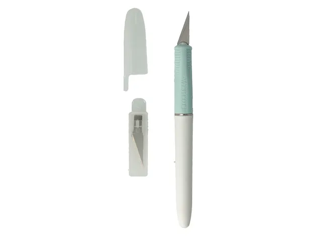 Couteau Hobby Westcott avec capuchon de protection comprenant 4 lames