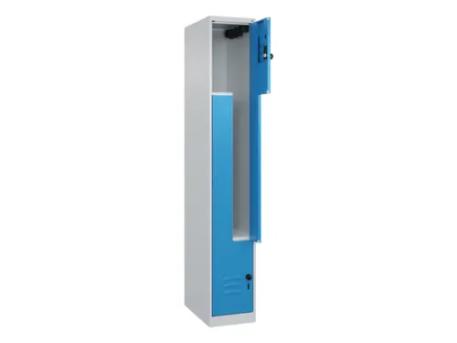 Z-garderobekast,HxBxD 1850x300x500mm,vak B 150/300mm,draaigrendel