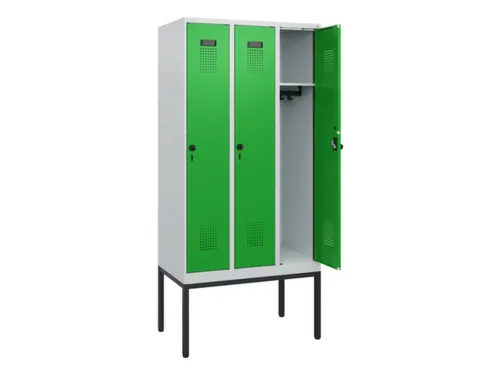 schoollocker,HxBxD 1950x900x500mm,3vak,vak B 300mm,draaigrendel