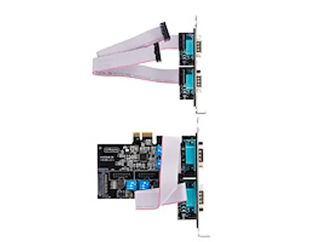 4-Poort PCIe Seriële Adapter Kaart, RS232/422/485