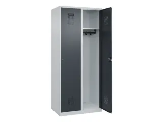 locker,HxBxD 1850x800x500mm,2vak,vak B 400mm,cil.-slot,staand op vloer - 2