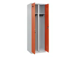 locker voor scheiding van kleding,HxBxD 1850x600x500mm,2vak