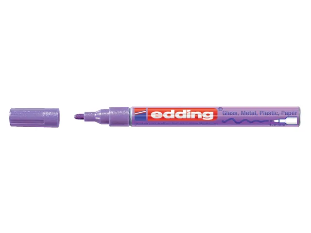 Viltstift edding 751 lakmarker rond metallic paars 1-2mm