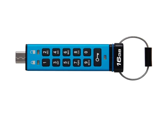 16GB USB-C IronKey Keypad 200C, FIPS 140-3 Lvl 3 (aangevraagd) AES-256