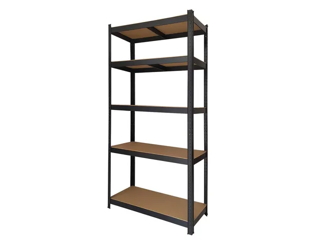 Stellingkast BRASQ 5 borden 90x40x180cm SU175 max 875 KG zwart
