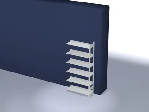 dossierstelling,aanbouwveld,HxBxD 2000x1010x335mm,vaklast 60kg