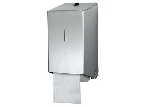 Toiletpapierdispenser Euro Products systeemrol duo zilver 438001