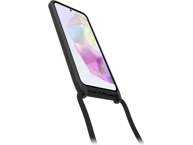 React Necklace Hoesje met koord Galaxy A35 5g zwart