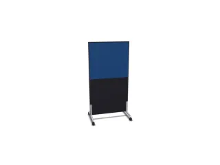 scheidingswand,HxB 1545x800mm,CC-zwart,BN6016-blauw - 1