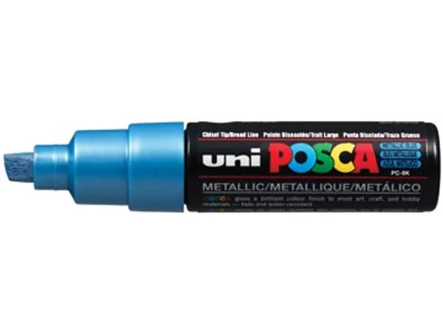 uni-ball Paint Marker op waterbasis Posca PC-8K blauw metaal
