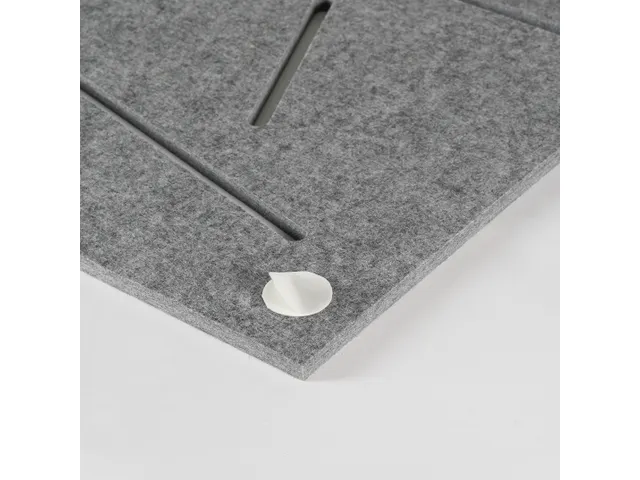 Akoestisch wandpaneel vierkant met patroon uitsnede 100x100cm Grijs