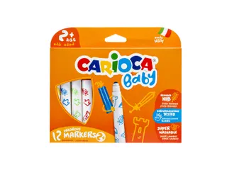 Viltstiften Carioca Baby set à 12 kleuren - 1