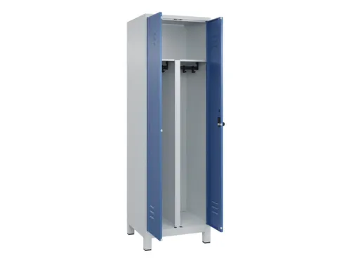 PBM-locker,HxBxD 1950x600x500mm,2vak,vak B 300mm,draaigrendel