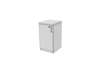 kantoorkast,HxBxD 720x400x445mm,Bl-wit - 1