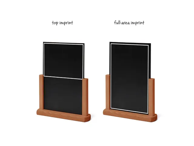 Ardoise de table A4 Support marron clair