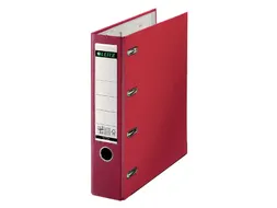 Ordner Leitz 1012 A4 80mm Pp Bank 2 mechanieken Rood