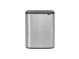 Afvalbak Bo Touch Bin 2x30 Liter Mat RVS FPP