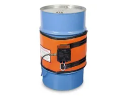Verwarmingsmantel,V. 120L Vat,Buiten Glasvezel/Silicone,Oranje