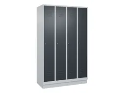 locker voor scheiding van kleding,HxBxD 1950x1200x500mm,4vak